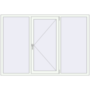 REHAU Euro 70 1950x1340 мм Білий (RAL 9016) з двох сторін