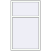 REHAU Euro 60 850x1400 мм Білий (RAL 9016) з двох сторін