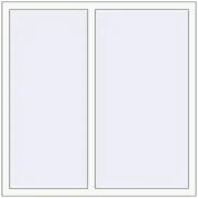 REHAU Euro 70 1300x1300 мм Білий (RAL 9016) з двох сторін