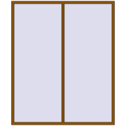 REHAU Euro 70 2000x2400 мм GOLDEN OAK з двох сторін