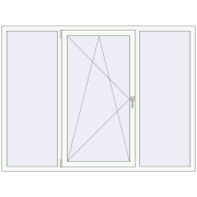 Вікна 2000x1500 мм REHAU Euro 70 Білий (RAL 9016) з двох сторін