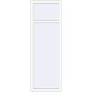 REHAU Euro 60 660x1950 мм Білий (RAL 9016) з двох сторін REHAU Euro 60 660x1950 мм Білий (RAL 9016) з двох сторін