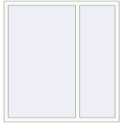 REHAU Brillant-Design 1385x1450 мм Білий (RAL 9016) з двох сторін REHAU Brillant-Design 1385x1450 мм Білий (RAL 9016) з двох сторін