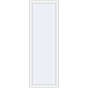 REHAU Brillant-Design 600x1750 мм Білий (RAL 9016) з двох сторін