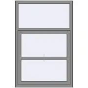 Вікна 1000x1500 мм Altest Pony 375 RAL 9007 Grey aluminium з двох сторін