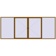 REHAU Brillant-Design 5000x2000 мм GOLDEN OAK з двох сторін