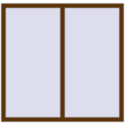REHAU SYNEGO MD 1400x1350 мм WALNUT з двох сторін