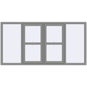 Altest Pony 375 2400x1200 мм RAL 9007 Grey aluminium з двох сторін