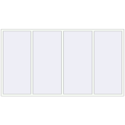 REHAU Euro 70 3070x1660 мм Білий (RAL 9016) з двох сторін