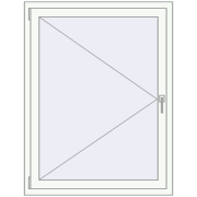 Вікна 1000x1300 мм REHAU Euro 60 Білий (RAL 9016) з двох сторін