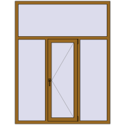 Вікна 1550x2000 мм REHAU Euro 60 LIGHT_OAK з двох сторін