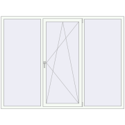 REHAU Euro 70 2250x1700 мм Білий (RAL 9016) з двох сторін