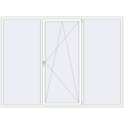 REHAU SYNEGO MD 2700x2000 мм Білий (RAL 9016) з двох сторін