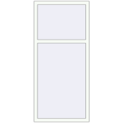 Вікна 800x1750 мм REHAU Euro 60 Білий (RAL 9016) з двох сторін