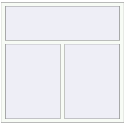 REHAU Euro 60 1570x1540 мм Білий (RAL 9016) з двох сторін REHAU Euro 60 1570x1540 мм Білий (RAL 9016) з двох сторін