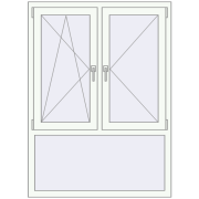 REHAU Brillant-Design 1100x1500 мм