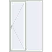 REHAU SYNEGO MD 1300x2000 мм Білий (RAL 9016) з двох сторін REHAU SYNEGO MD 1300x2000 мм Білий (RAL 9016) з двох сторін