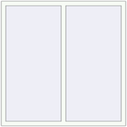 Вікна 1400x1400 мм Altest Pony 375 RAL 9016 Traffic white з двох сторін