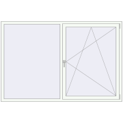 REHAU Euro 70 2100x1400 мм Білий (RAL 9016) з двох сторін