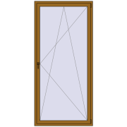 REHAU Euro 70 1100x2350 мм LIGHT_OAK з двох сторін REHAU Euro 70 1100x2350 мм LIGHT_OAK з двох сторін
