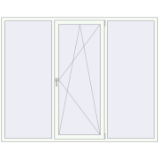 REHAU Euro 60 2230x1780 мм Білий (RAL 9016) з двох сторін