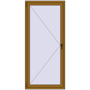 REHAU Euro 70 900x2000 мм LIGHT_OAK з двох сторін REHAU Euro 70 900x2000 мм LIGHT_OAK з двох сторін