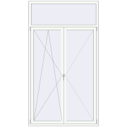 REHAU SYNEGO MD 1400x2499 мм Білий (RAL 9016) з двох сторін