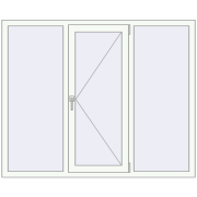 REHAU Brillant-Design 1620x1320 мм Білий (RAL 9016) з двох сторін