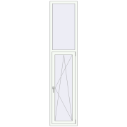 REHAU Euro 70 550x2500 мм Білий (RAL 9016) з двох сторін REHAU Euro 70 550x2500 мм Білий (RAL 9016) з двох сторін