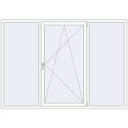 REHAU SYNEGO MD 2250x1600 мм Білий (RAL 9016) з двох сторін