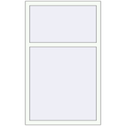 REHAU Euro 70 870x1420 мм Білий (RAL 9016) з двох сторін