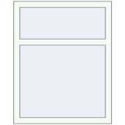 REHAU Brillant-Design 800x1000 мм Білий (RAL 9016) з двох сторін