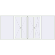 REHAU Euro 70 4500x2000 мм Білий (RAL 9016) з двох сторін