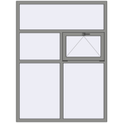 Altest Pony 375 1500x2000 мм RAL 9007 Grey aluminium з двох сторін