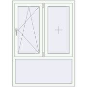 REHAU Brillant-Design 1100x1500 мм Білий (RAL 9016) з двох сторін REHAU Brillant-Design 1100x1500 мм Білий (RAL 9016) з двох сторін