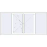 REHAU Brillant-Design 3300x1600 мм Білий (RAL 9016) з двох сторін