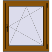 REHAU Brillant-Design 800x900 мм GOLDEN OAK з двох сторін