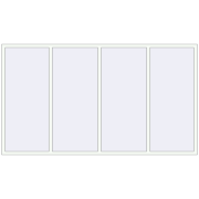 REHAU Euro 60 2920x1650 мм Білий (RAL 9016) з двох сторін