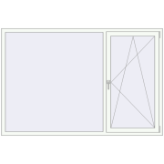 REHAU Euro 70 2100x1400 мм Білий (RAL 9016) з двох сторін