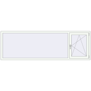 REHAU Euro 60 2500x800 мм Білий (RAL 9016) з двох сторін REHAU Euro 60 2500x800 мм Білий (RAL 9016) з двох сторін