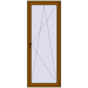 REHAU Euro 60 820x2100 мм GOLDEN OAK з двох сторін