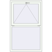 REHAU Brillant-Design 920x1470 мм Білий (RAL 9016) з двох сторін