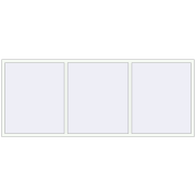 REHAU Euro 60 3000x1200 мм Білий (RAL 9016) з двох сторін