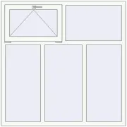 REHAU Brillant-Design 1500x1500 мм Білий (RAL 9016) з двох сторін