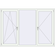 Вікна 2000x1400 мм REHAU SYNEGO MD Білий (RAL 9016) з двох сторін