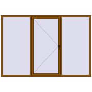 REHAU Euro 70 2500x1700 мм GOLDEN OAK з двох сторін