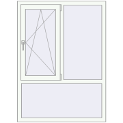 REHAU Brillant-Design 1100x1500 мм Білий (RAL 9016) з двох сторін REHAU Brillant-Design 1100x1500 мм Білий (RAL 9016) з двох сторін