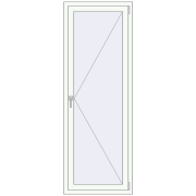 REHAU Euro 60 700x1960 мм Білий (RAL 9016) з двох сторін