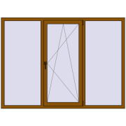 REHAU Brillant-Design 2000x1470 мм GOLDEN OAK з двох сторін REHAU Brillant-Design 2000x1470 мм GOLDEN OAK з двох сторін