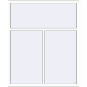 Вікна 1500x1799 мм Altest Pony 375 RAL 9016 Traffic white з двох сторін